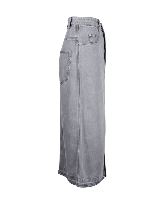 Isabel Marant Etoile denim midi rok in grijs katoen - Image 2