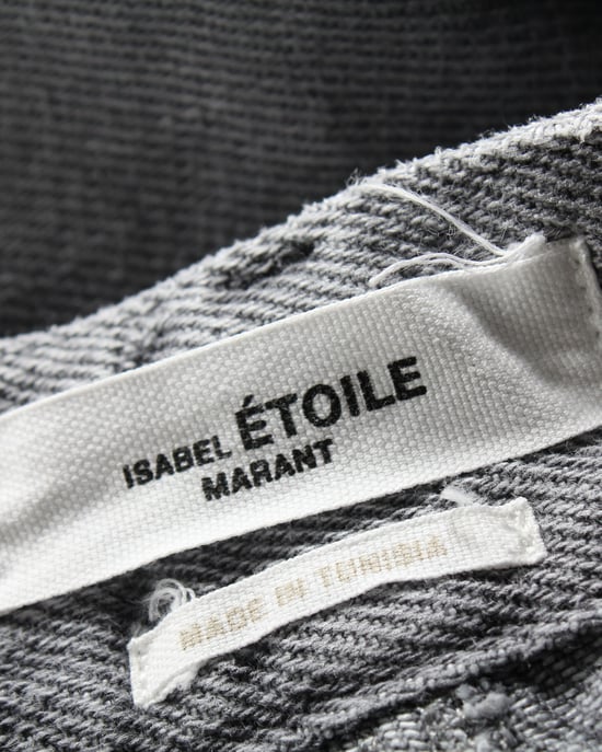 Isabel Marant Etoile denim midi rok in grijs katoen - Image 4