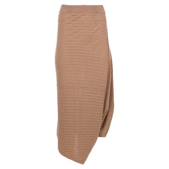 Jw Anderson gebreide midi-rok van bruin linnen - Image 1