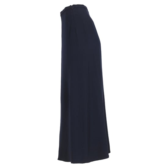 Max Mara maxi-rok met ruches in marineblauwe wol - Image 2