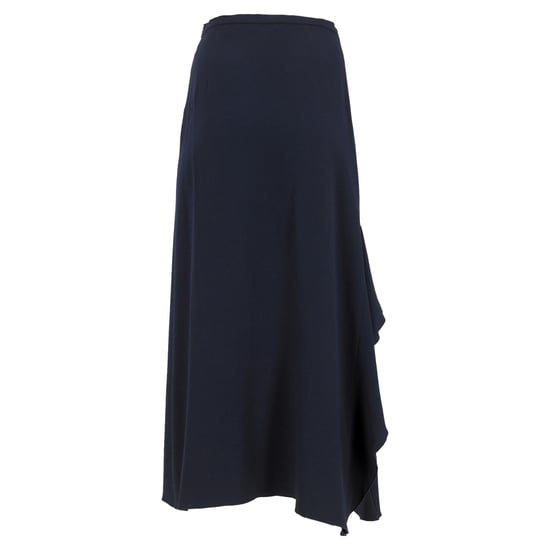Max Mara maxi-rok met ruches in marineblauwe wol - Image 3