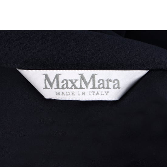Max Mara maxi-rok met ruches in marineblauwe wol - Image 4