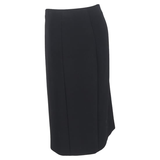 Boss by Hugo Boss Nauwsluitende rok tot de knie met panelen in zwarte wol - Image 2