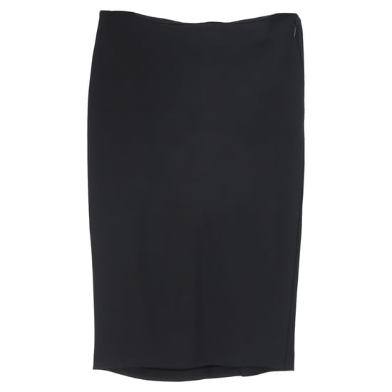 Givenchy Asymmetrische Gekruiste Knierok in Zwart Polyester - Image 1
