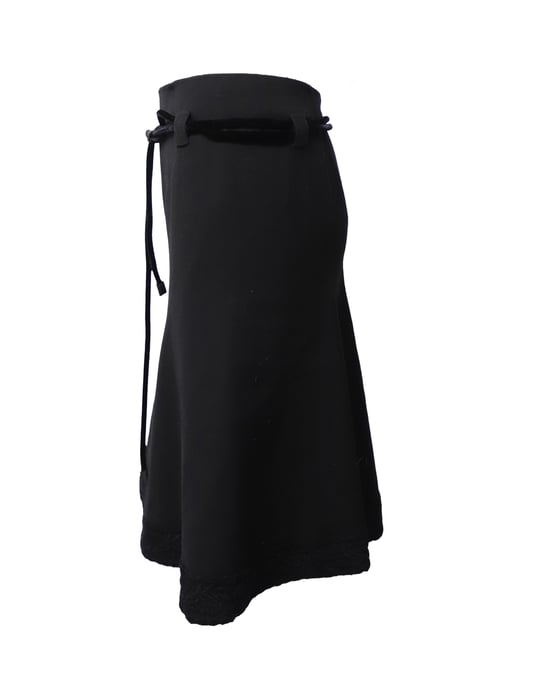 Emporio Armani winterrok met ceintuur van zwarte wol. - Image 2