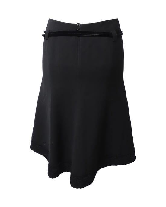 Emporio Armani winterrok met ceintuur van zwarte wol. - Image 3