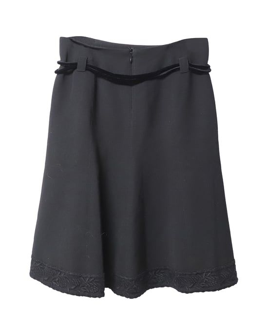 Emporio Armani winterrok met ceintuur van zwarte wol. - Image 4