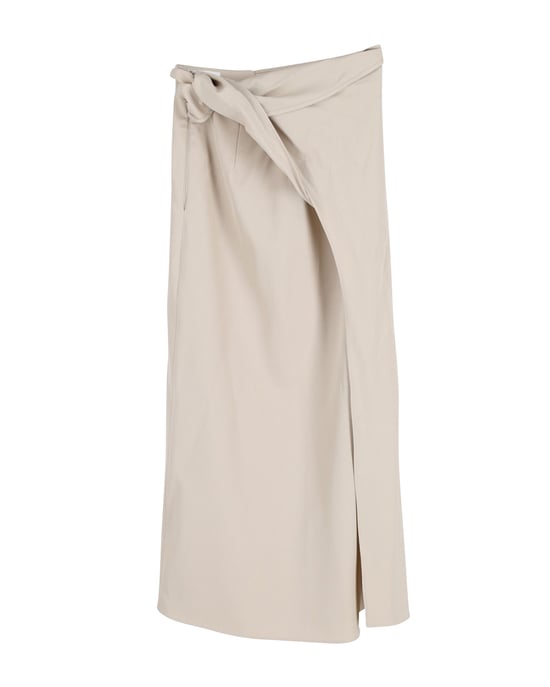 Maxmara midi rok in beige wol - Image 1