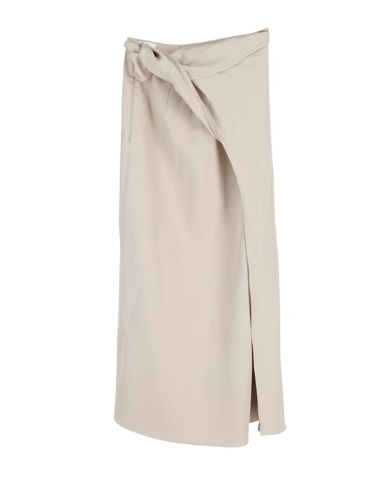 Maxmara midi rok in beige wol - Image 2