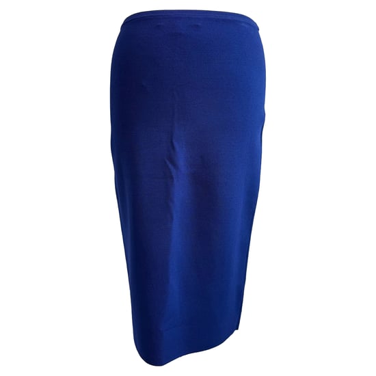 Diane Von Furstenberg gebreide midi-kokerrok in blauwe viscose - Image 1