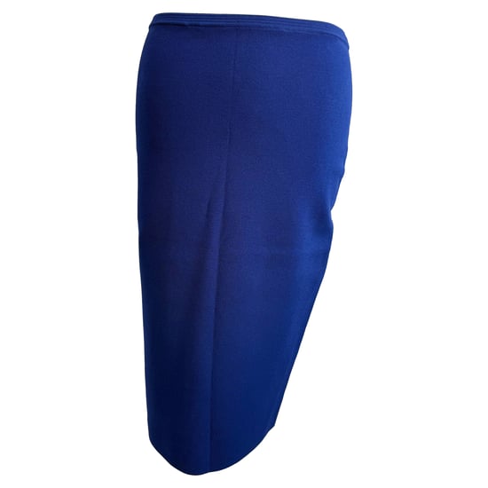 Diane Von Furstenberg gebreide midi-kokerrok in blauwe viscose - Image 2