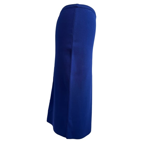 Diane Von Furstenberg gebreide midi-kokerrok in blauwe viscose - Image 3