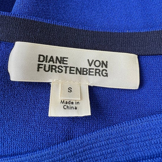 Diane Von Furstenberg gebreide midi-kokerrok in blauwe viscose - Image 4