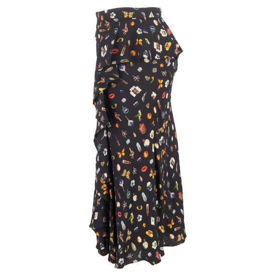 Alexander McQueen midi-rok met ruches en print in veelkleurige viscose - Image 2