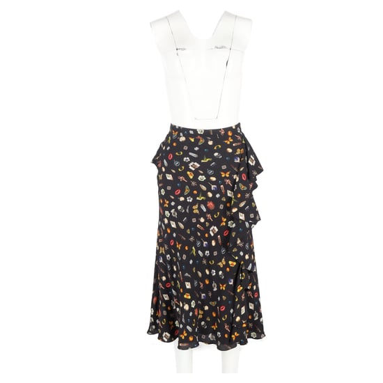 Alexander McQueen midi-rok met ruches en print in veelkleurige viscose - Image 4