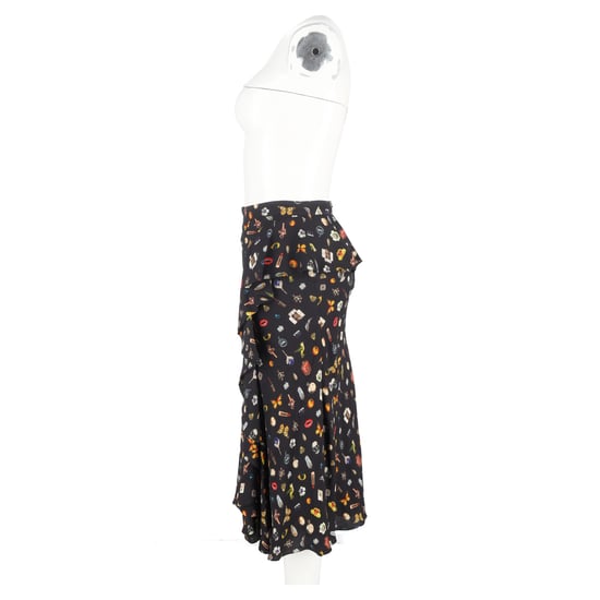 Alexander McQueen midi-rok met ruches en print in veelkleurige viscose - Image 5