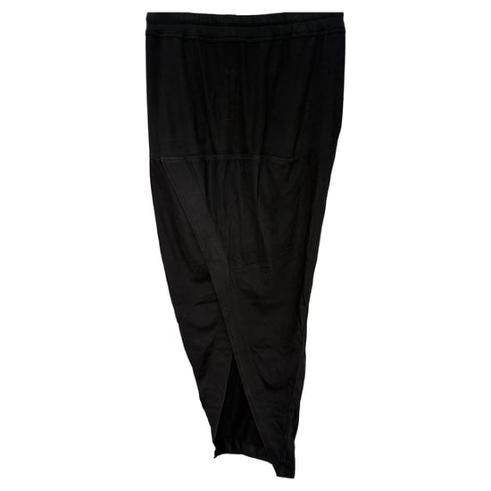 Rick Owens DRKSHDW Midi-rok met trekkoord en pilaarvormige details in zwart katoen - Image 2