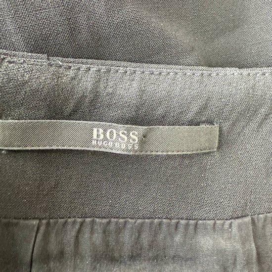 Hugo Boss mini-kokerrok van zwarte wol - Image 4