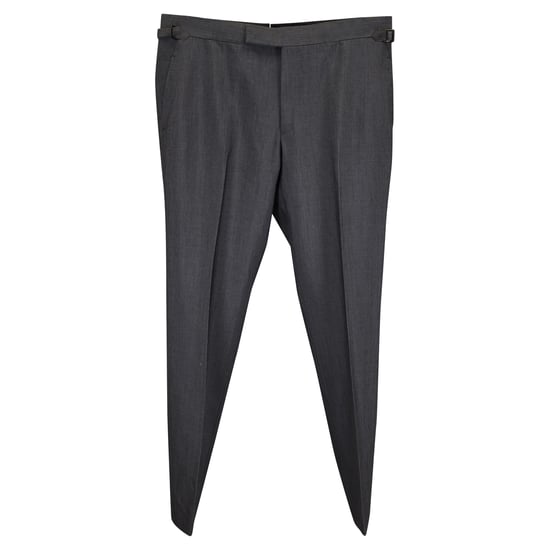 Tom Ford Shelton kostymbyxor i grå ull - Image 1