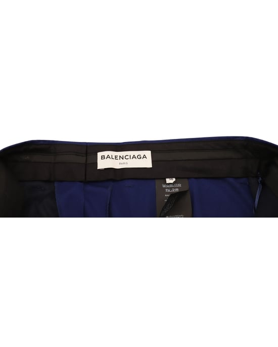 Balenciaga rakt skurna byxor i marinblå bomull - Image 4