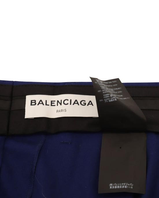 Balenciaga rakt skurna byxor i marinblå bomull - Image 6