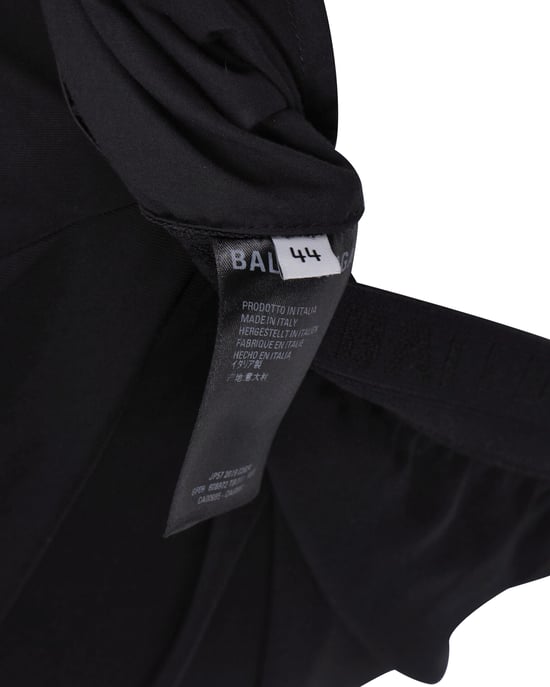 Balenciaga byxor med elastisk midja i svart viskos - Image 5
