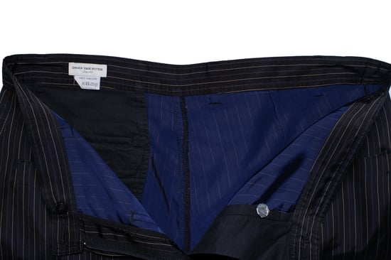 Dries van Noten, gestreepte wijde glanzende pantalon - Image 6