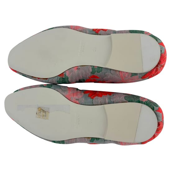 Jil Sander Brocade Point Toe Ballerina Flats in Multicolor Cotton - Image 6