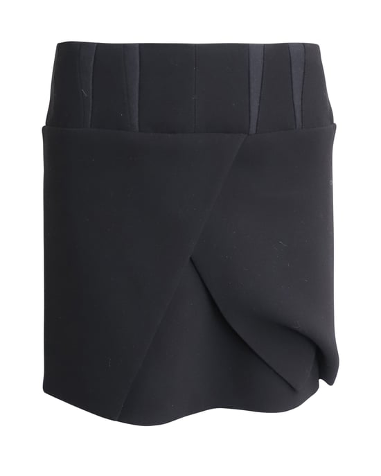 Balenciaga Mini Skirt in Black Acetate - Image 1