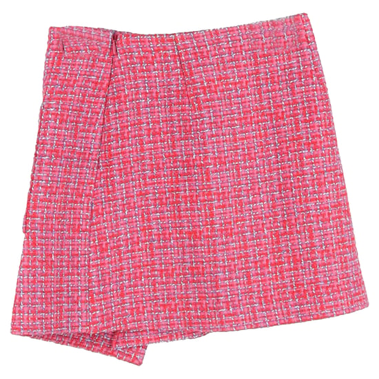 Maje Jolia Asymmetrisk Tweed Minikjol i Rosa Polyamid - Image 2