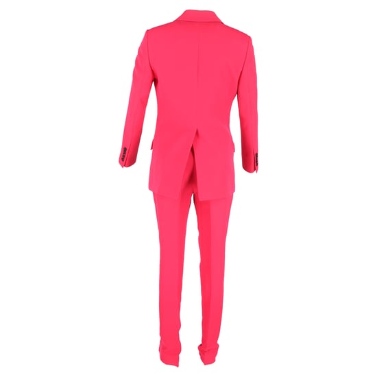 Gucci Kontrastfärgad Kavaj och Byxor i Rosa Ull - Image 3