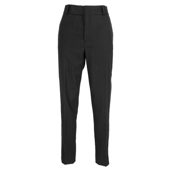 Saint Laurent Randiga Byxor i Svart Ull - Image 1