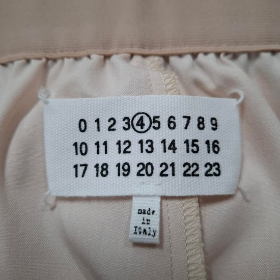 Maison Margiela Straight Leg Trousers in Pastel Pink Polyester - Image 3