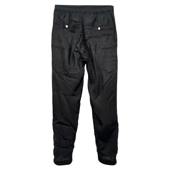Rick Owens satijnkeperbroek met taps toelopende pijpen in zwart cupro - Image 2