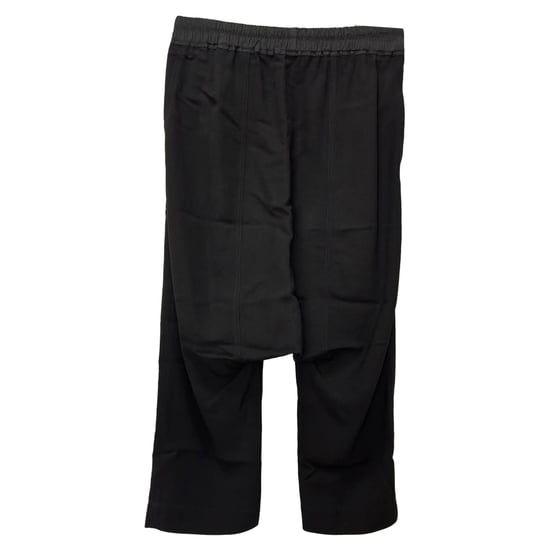 Rick Owens dragskobyxor i svart ull - Image 2
