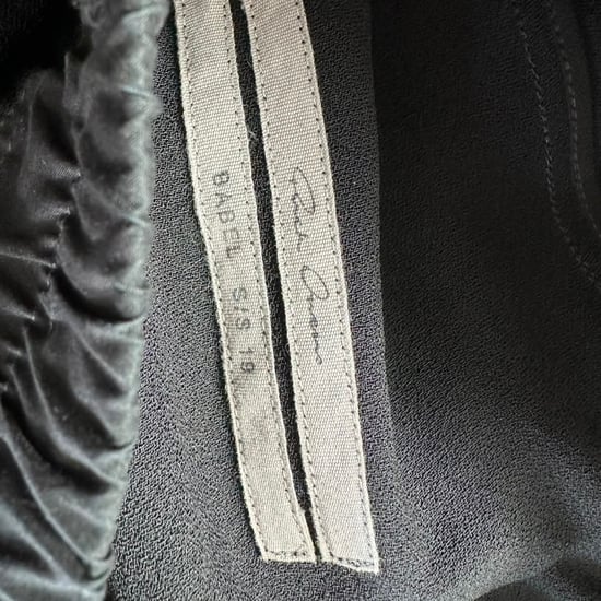 Rick Owens dragskobyxor i svart ull - Image 3