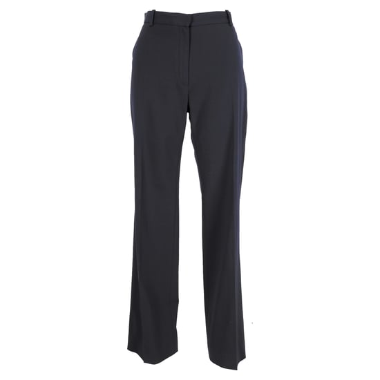 Lanvin rechte broek van wol in marineblauw. - Image 1