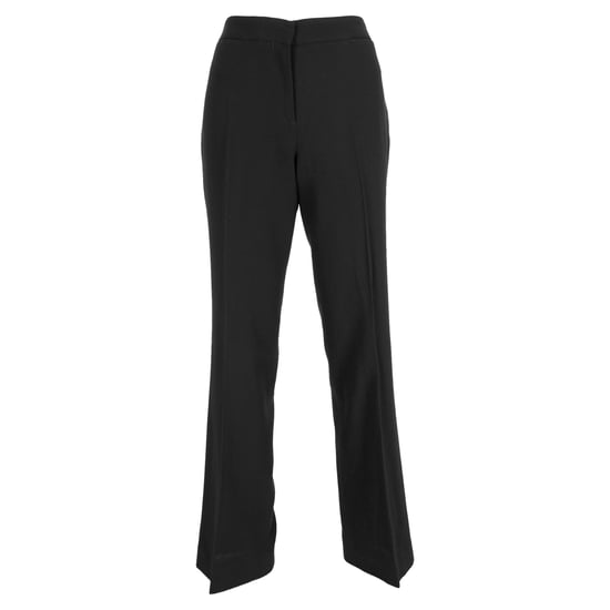 Alexander Mcqueen High-Rise Flared Trousers in Black Wool - Image 1