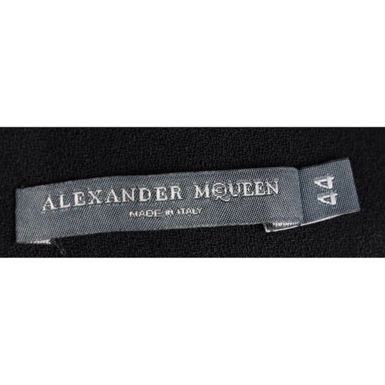 Alexander Mcqueen High-Rise Flared Trousers in Black Wool - Image 4