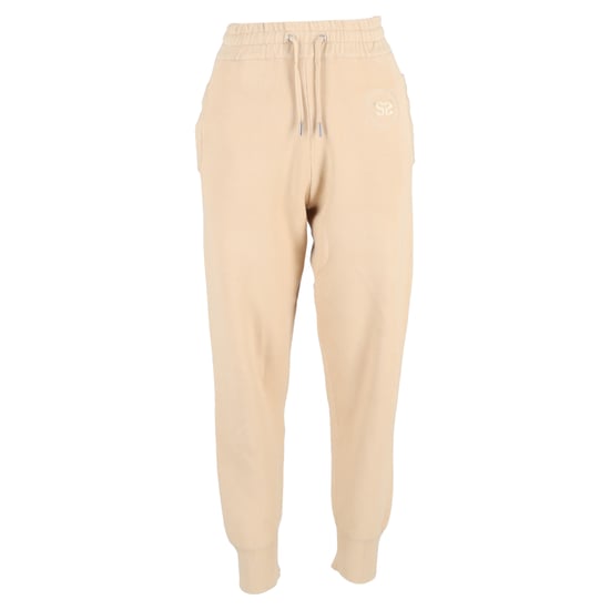 Sandro Paris joggingbroek met geborduurd logo in nude katoen - Image 1