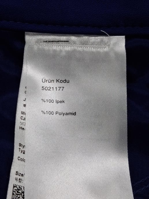 Escada Raka Byxor i Blå Siden - Image 4