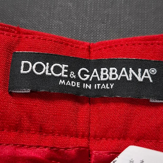 Dolce & Gabbana rechte broek van rood katoen - Image 3