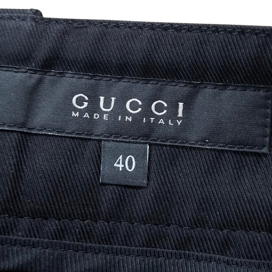 Gucci rechte broek van zwart polyester - Image 3