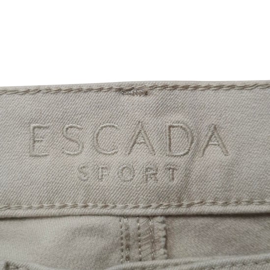 Escada raka jeans i beige bomullsdenim - Image 3