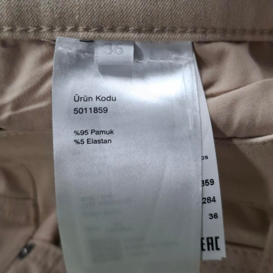 Escada raka jeans i beige bomullsdenim - Image 4