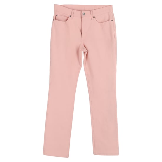 Escada Straight-Leg Jeans in Pink Cotton Denim - Image 1