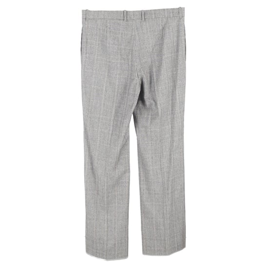 Balenciaga Rutiga Byxor Med Vida Ben I Grå Ull - Image 2