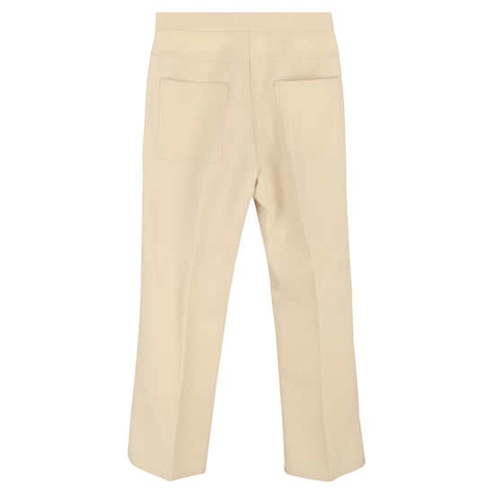 Jil Sander Straight-Leg Trousers in Cream Wool - Image 2