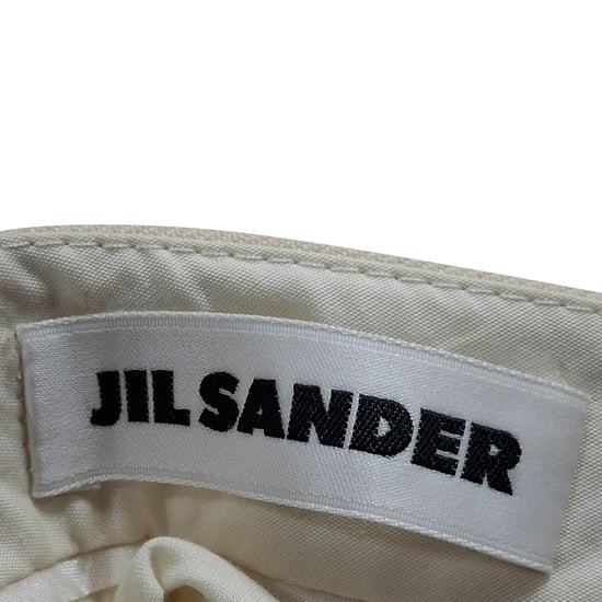 Jil Sander Straight-Leg Trousers in Cream Wool - Image 3