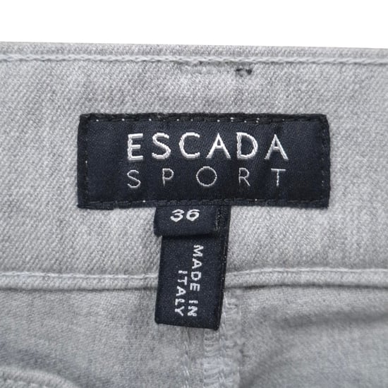 Escada raka jeans i grå bomullsdenim - Image 3